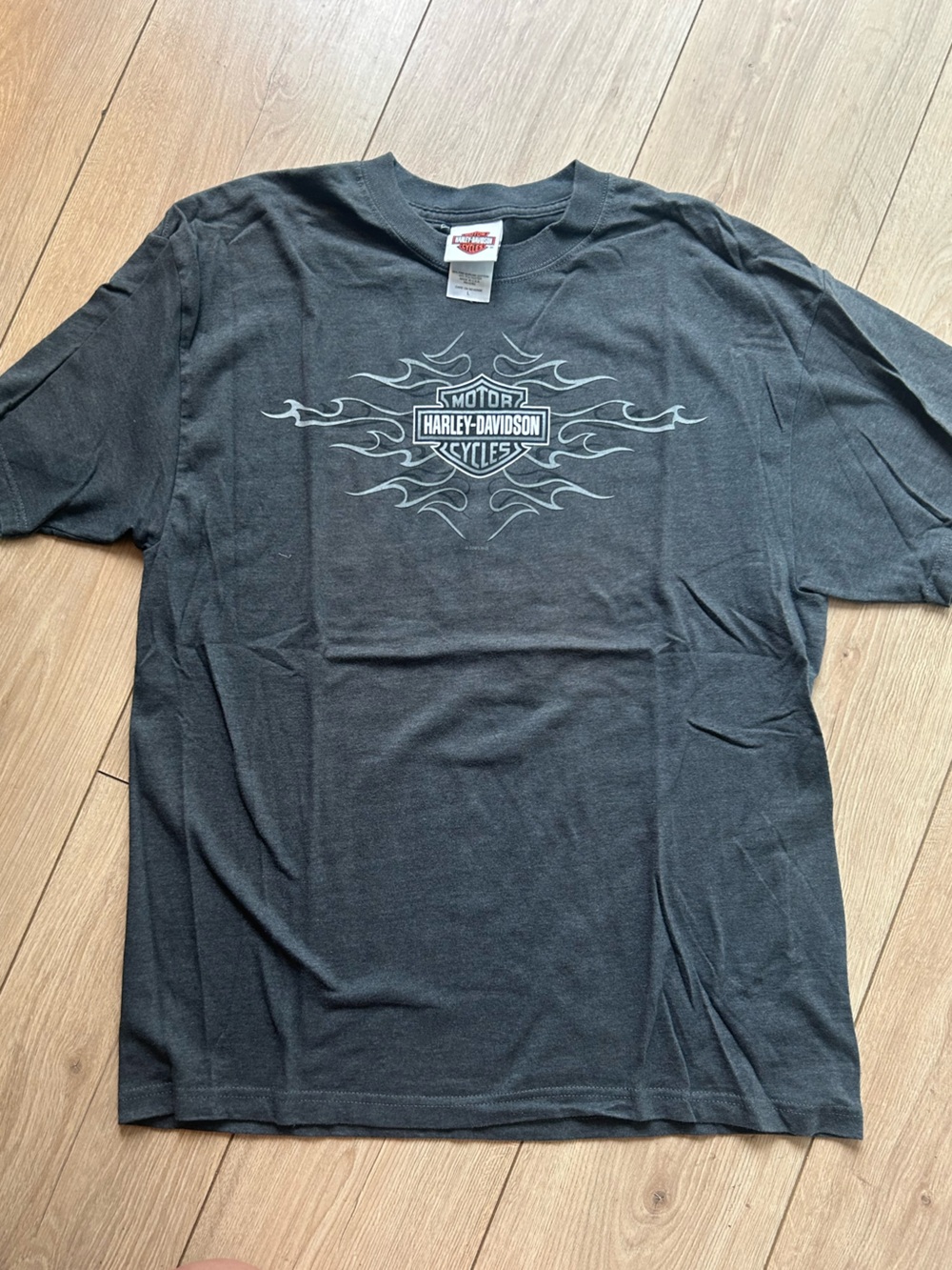 Harley-Davidson Black T-Shirt with Flame Logo